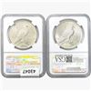 Image 2 : [2] 1923 Silver Peace Dollar NGC MS64