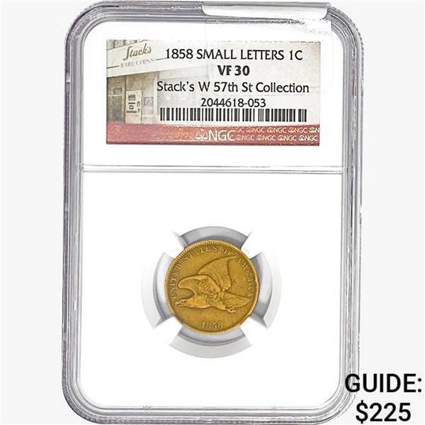 1858 Flying Eagle Cent NGC VF30