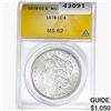 Image 1 : 1878-CC Morgan Silver Dollar ANACS MS62