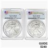 Image 1 : [2] 2017 Silver Eagle PCGS MS70