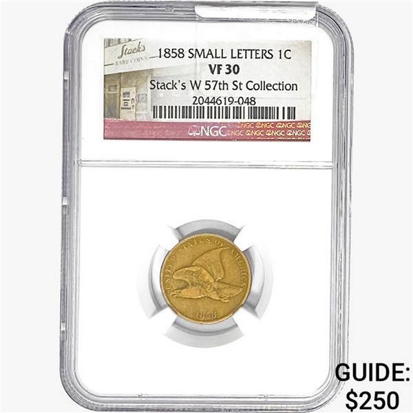 1858 Flying Eagle Cent NGC VF30
