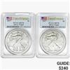 Image 1 : [2] 2017 Silver Eagle PCGS MS70