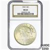 Image 1 : 1923 Silver Peace Dollar NGC MS65