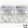 Image 1 : [2] 2017 Silver Eagle PCGS MS70
