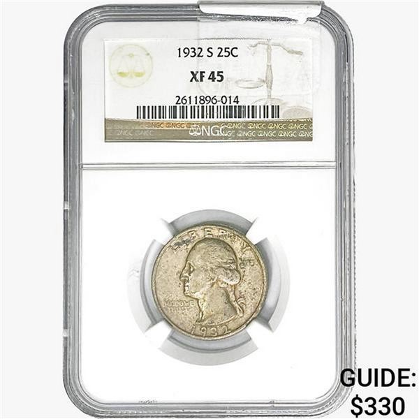 1932-S Washington Silver Quarter NGC XF45