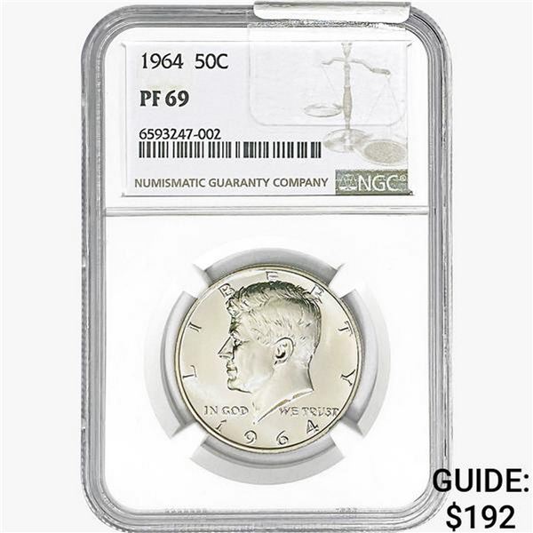 1964 Kennedy Half Dollar NGC PF69
