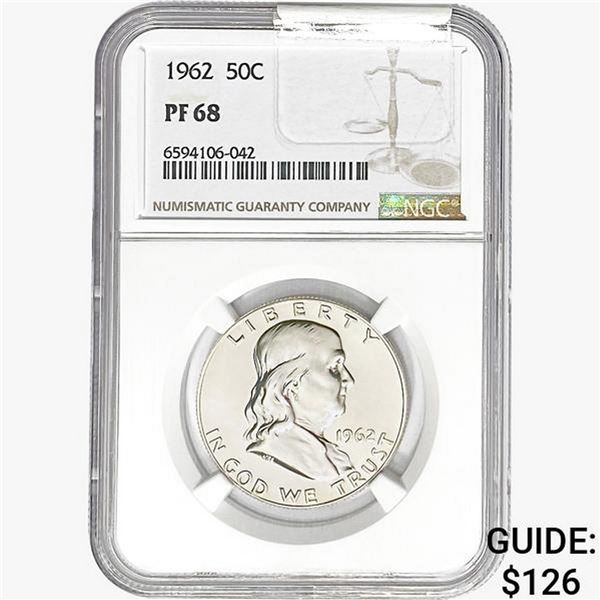 1962 Franklin Half Dollar NGC PF68