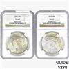 Image 1 : [2] 1923 Silver Peace Dollar NGC MS64