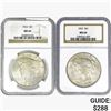Image 1 : [2] 1923 Silver Peace Dollar NGC MS64