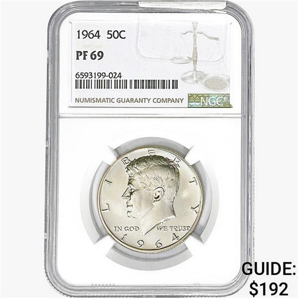 1964 Kennedy Half Dollar NGC PF69