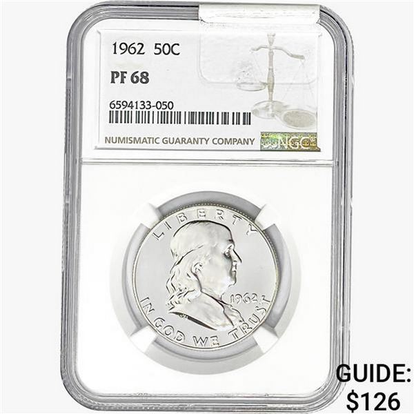 1962 Franklin Half Dollar NGC PF68