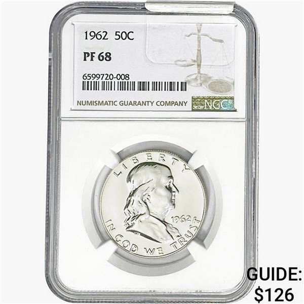 1962 Franklin Half Dollar NGC PF68