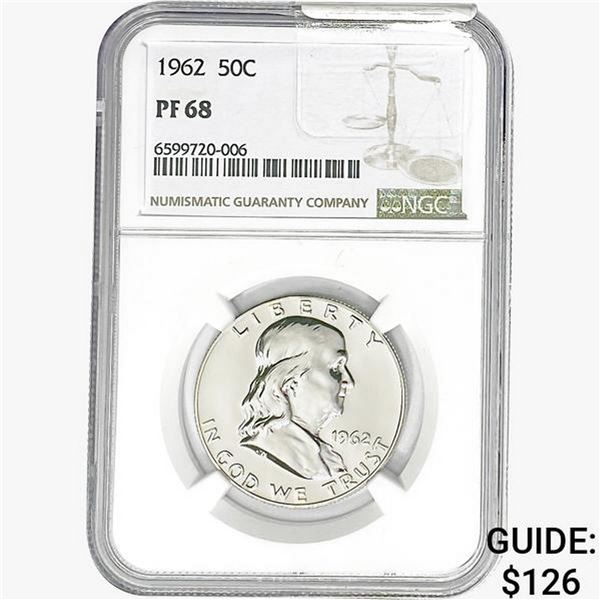 1962 Franklin Half Dollar NGC PF68