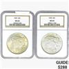 Image 1 : [2] 1923 Silver Peace Dollar NGC MS64
