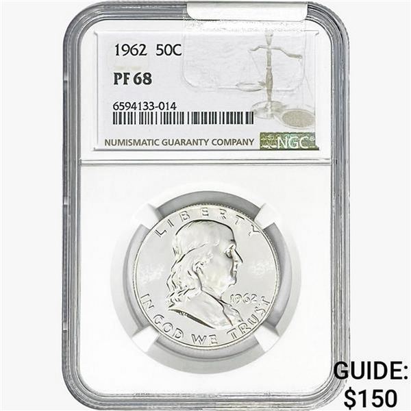 1962 Franklin Half Dollar NGC PF68