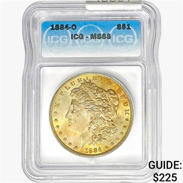 1884-O Morgan Silver Dollar ICG MS64