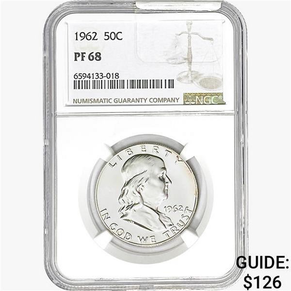 1962 Franklin Half Dollar NGC PF68