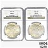 Image 1 : [2] 1922-1923 Silver Peace Dollar NGC MS64