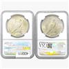 Image 2 : [2] 1922-1923 Silver Peace Dollar NGC MS64