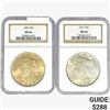 Image 1 : [2] 1923 Silver Peace Dollar NGC MS64