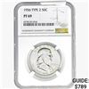 Image 1 : 1956 TY2 Franklin Half Dollar NGC PF69