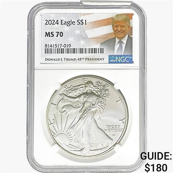 2024 Silver Eagle NGC MS70
