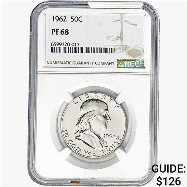 1962 Franklin Half Dollar NGC PF68