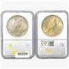 Image 2 : [2] 1922 Silver Peace Dollar NGC MS64
