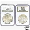 Image 1 : [2] 1923 Silver Peace Dollar NGC MS64