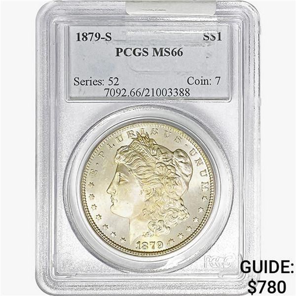 1879 Morgan Silver Dollar PCGS MS66