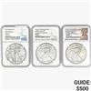 Image 1 : [3] 2018-2021 Silver Eagle NGC MS69