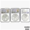Image 1 : [3] 2015-2018 Silver Eagle NGC MS69