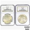 Image 1 : [2] 1923 Silver Peace Dollar NGC MS64