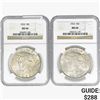 Image 1 : [2] 1923 Silver Peace Dollar NGC MS64