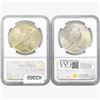 Image 2 : [2] 1923 Silver Peace Dollar NGC MS64