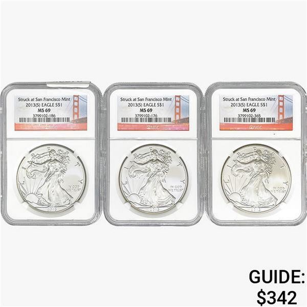 [3] 2013 Silver Eagle NGC MS69