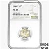Image 1 : 1944 Mercury Silver Dime NGC MS67