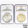 Image 1 : [2] 1923 Silver Peace Dollar NGC MS64