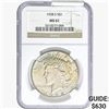 Image 1 : 1928-S Silver Peace Dollar NGC MS61