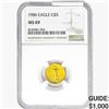 Image 1 : 1986 1/10oz $5 AGE NGC MS69