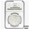 Image 1 : 1925-S Silver Peace Dollar NGC MS62