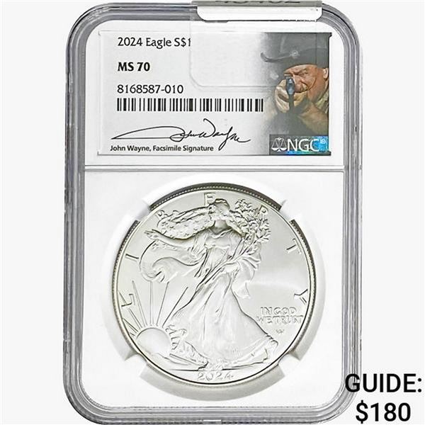 2024 Silver Eagle NGC MS70