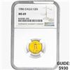 Image 1 : 1986 1/10oz $5 AGE NGC MS69