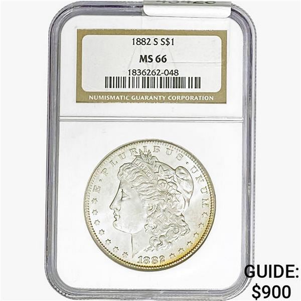 1882-S Morgan Silver Dollar NGC MS66