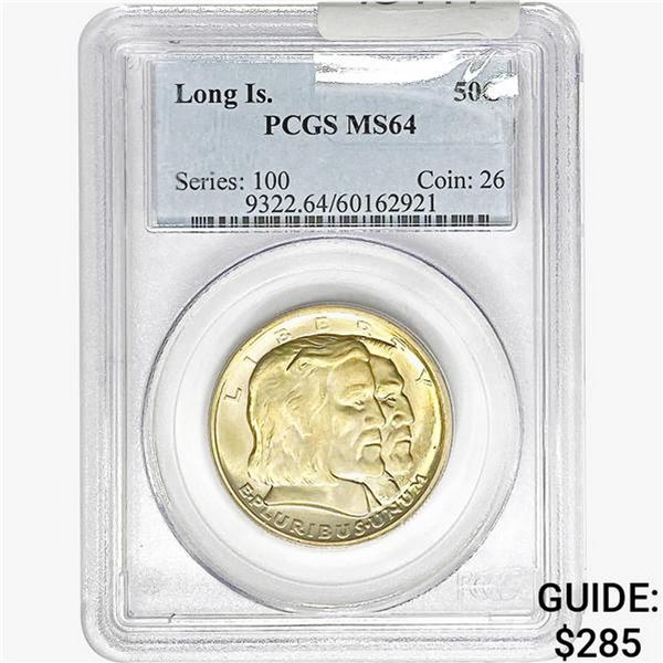 1936 Long Island Half Dollar PCGS MS64