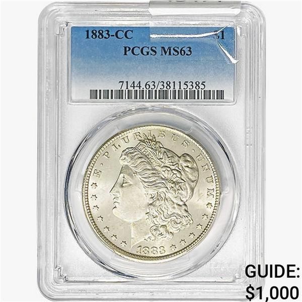 1883-CC Morgan Silver Dollar PCGS MS63