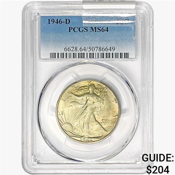 1946-D Walking Liberty Half Dollar PCGS MS64