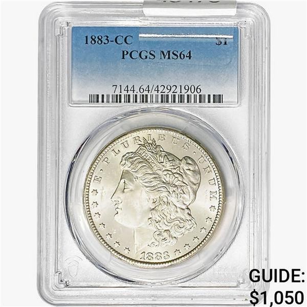 1883-CC Morgan Silver Dollar PCGS MS64