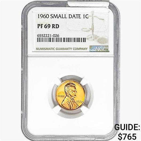 1960 Wheat Cent NGC PF69 RD Small Date