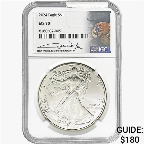 2024 Silver Eagle NGC MS70
